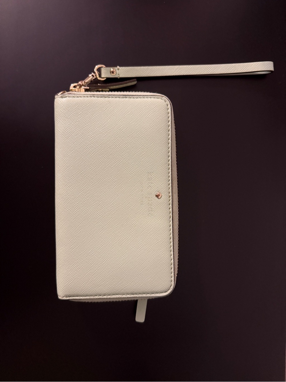 kate spade Cream Zip-Around Wristlet